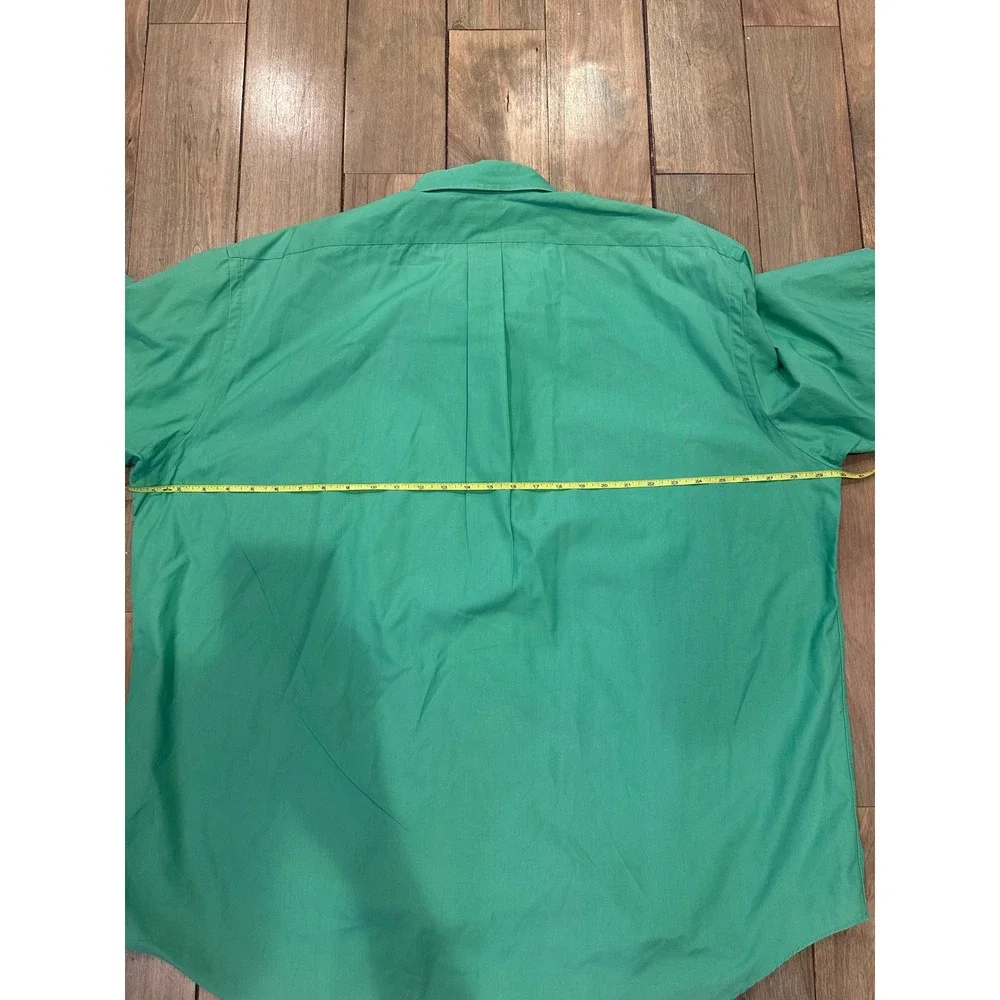 Polo Blake Vintage Button Down 100% Cotton Light Green Size XXL
